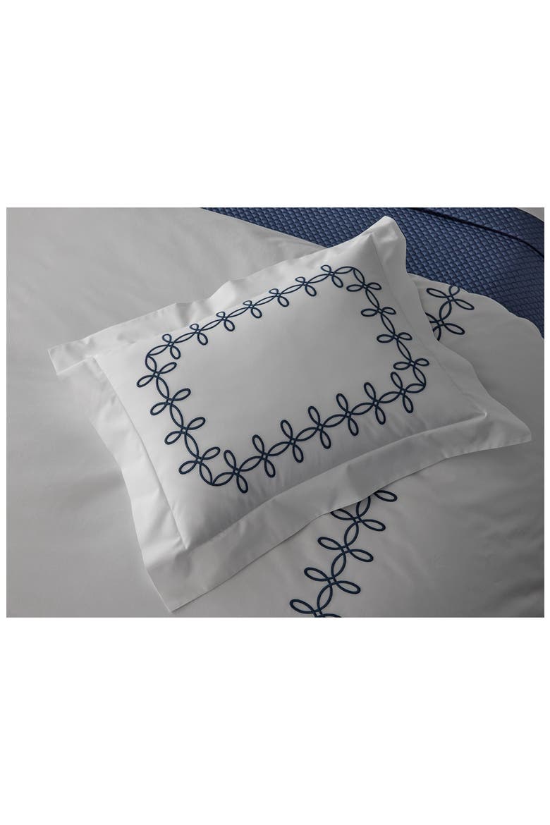 Gordian Knot Egyptian Cotton Percale Pillow Sham, Alternate, color, CREAM