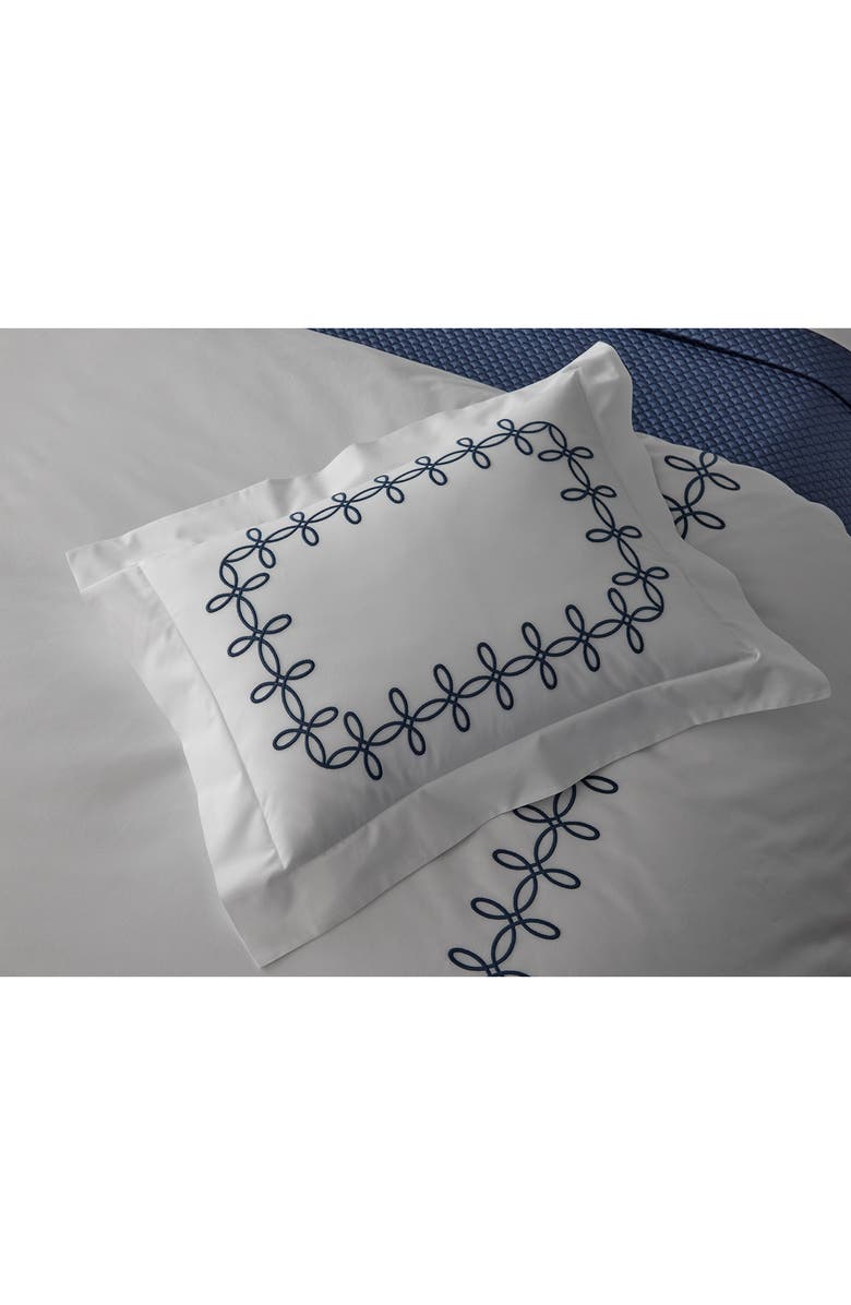 Matouk Gordian Knot Egyptian Cotton Percale Pillow Sham, Alternate, color, Truffle