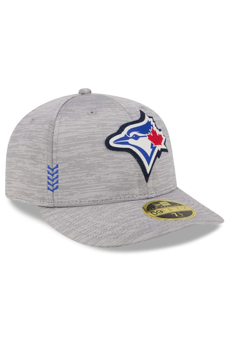 Men's New Era  Gray Toronto Blue Jays 2024 Clubhouse Low Profile 59FIFTY Fitted Hat, Alternate, color, Heather Gray