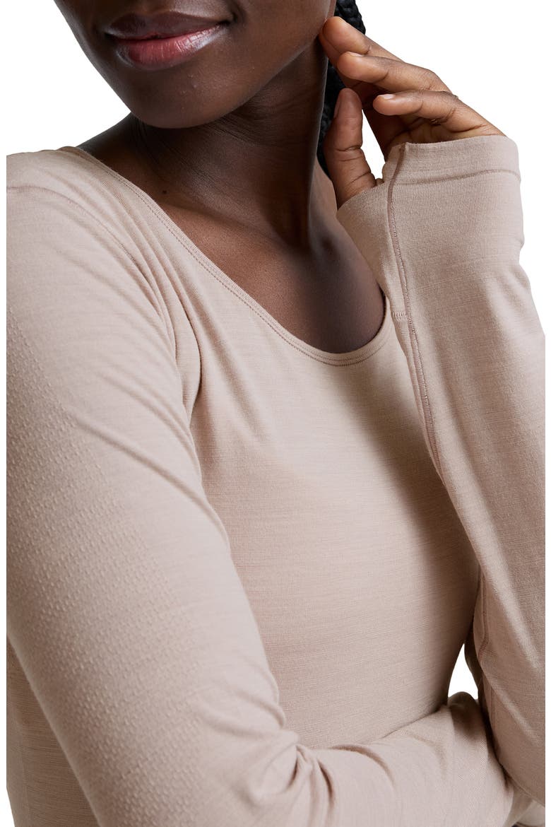 LuxeKnit Merino Wool Blend Racerback Tank, Alternate, color, NUDE TINT
