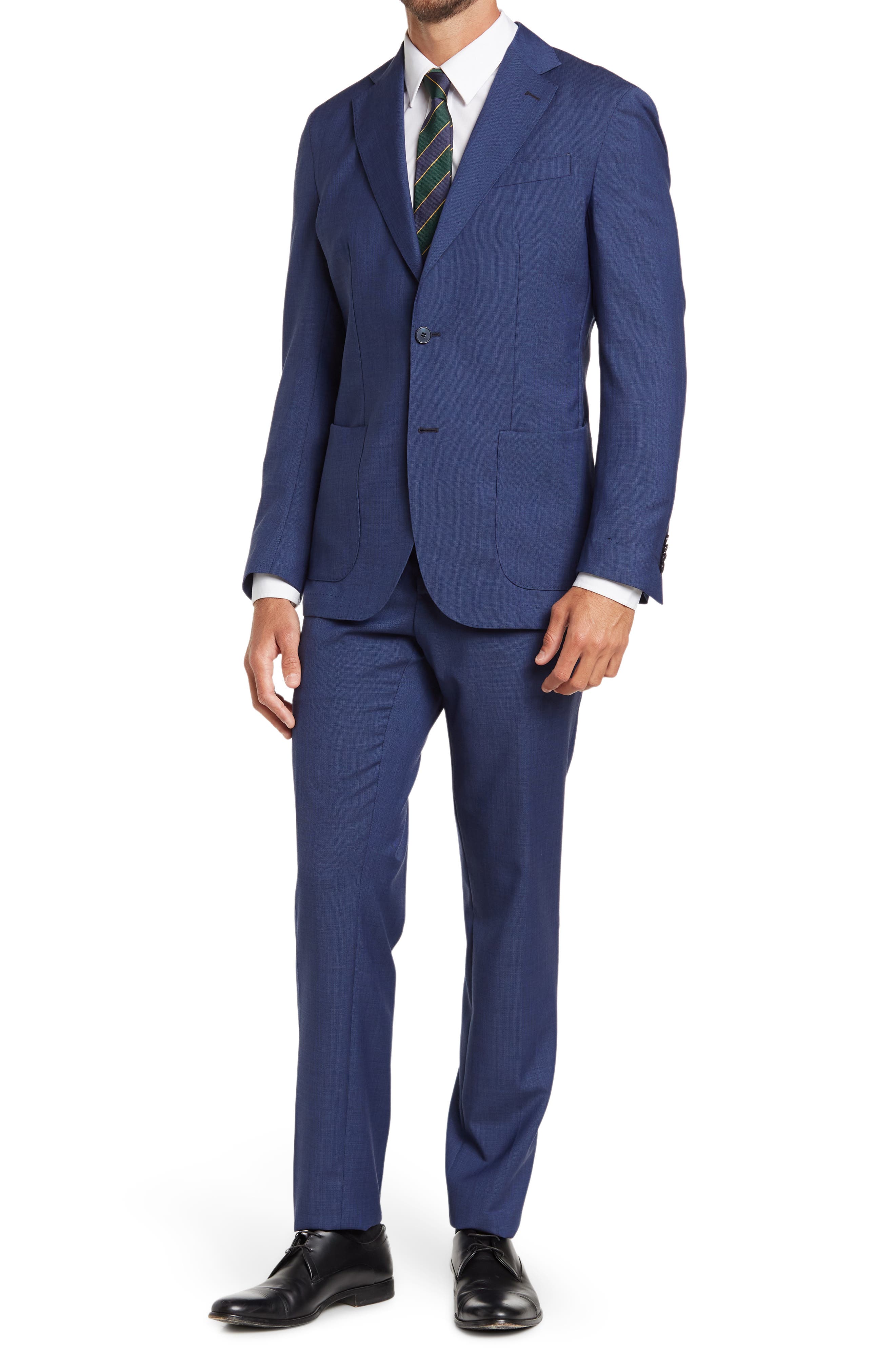 ZANETTI BLACK Enrico Sergio Notch Two-Button Soft Suit (Men ...