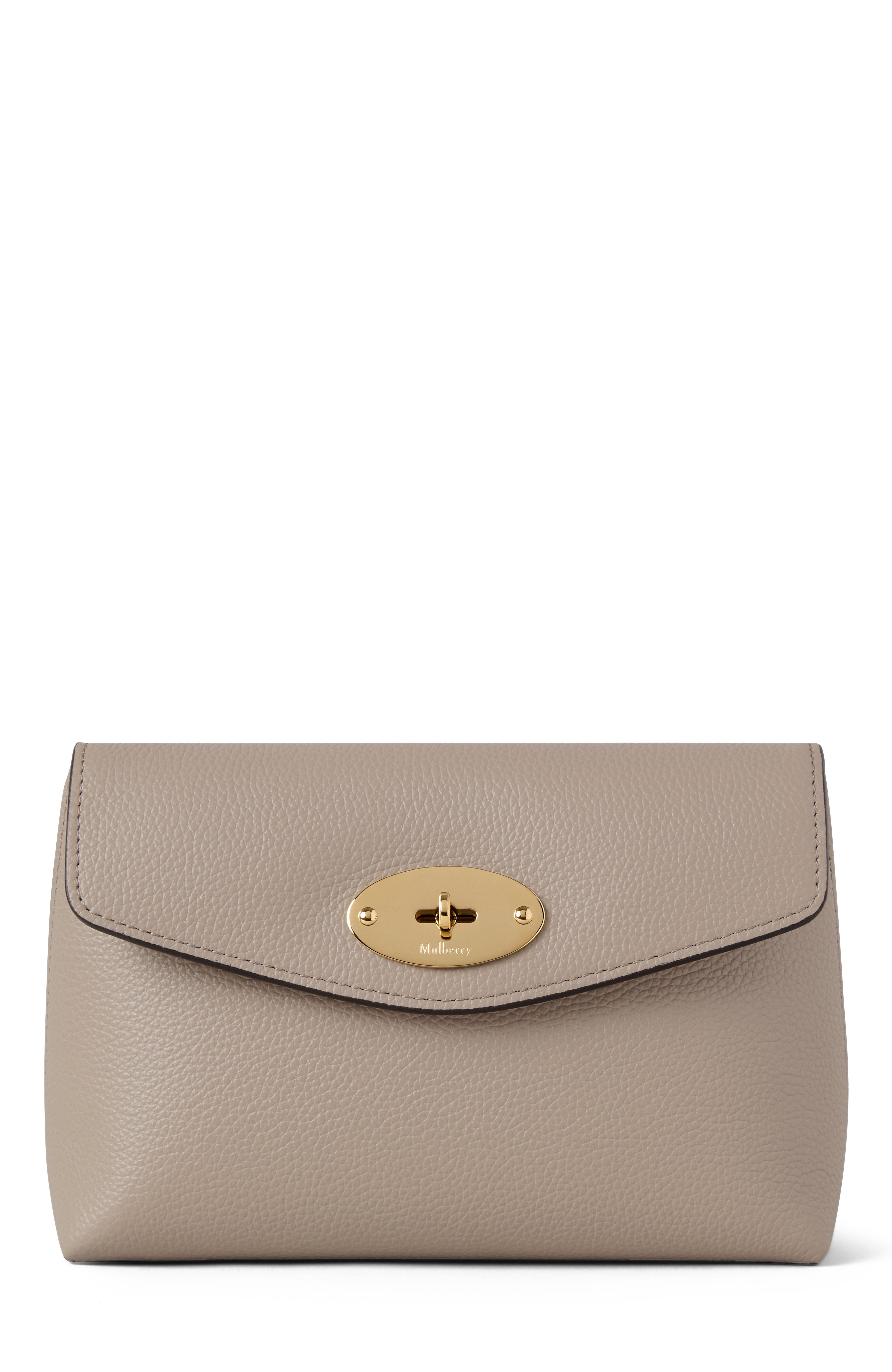 Mulberry Darley Cosmetic Pouch in Cashmere Taupe at Nordstrom