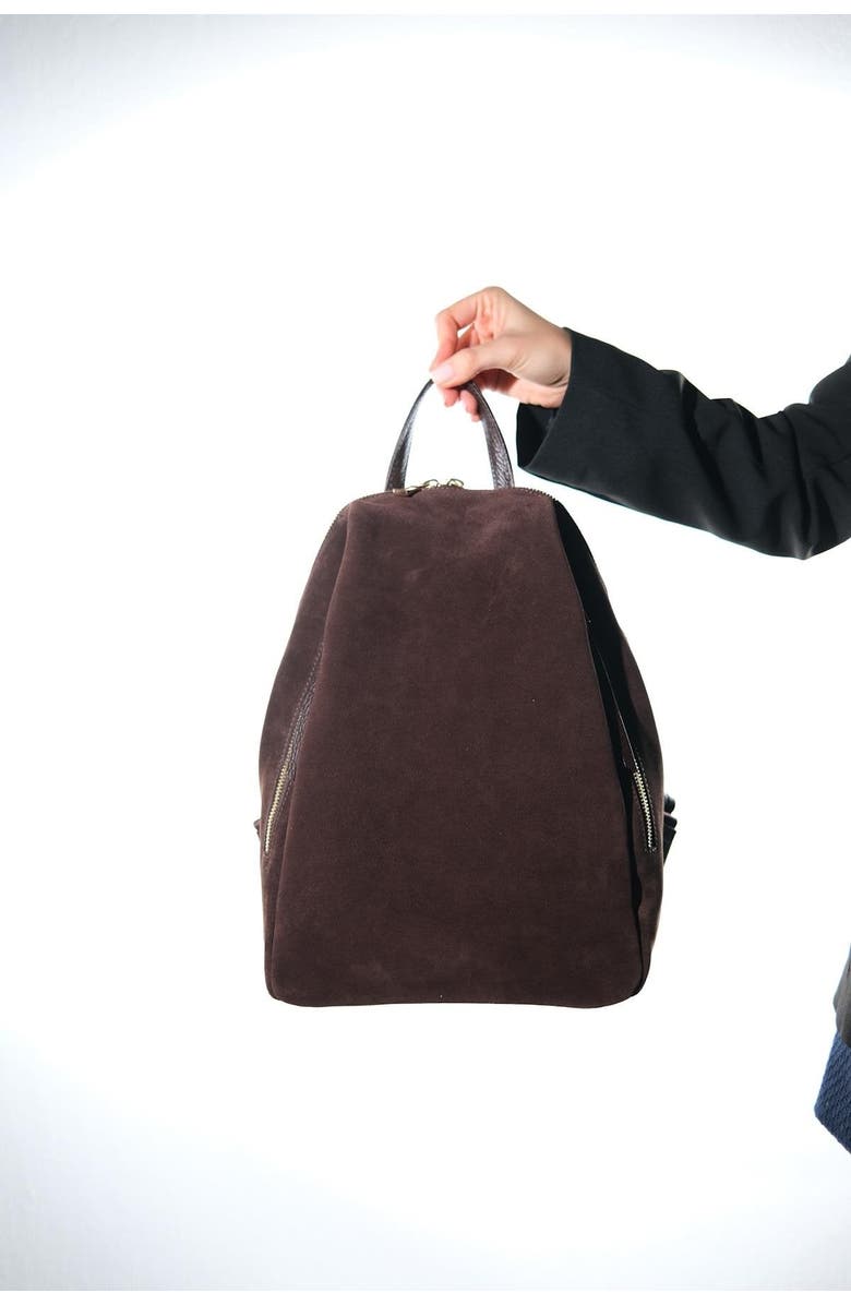 Forever & Always Shoes Josh Leather Backpack, Main, color, Brown Suede