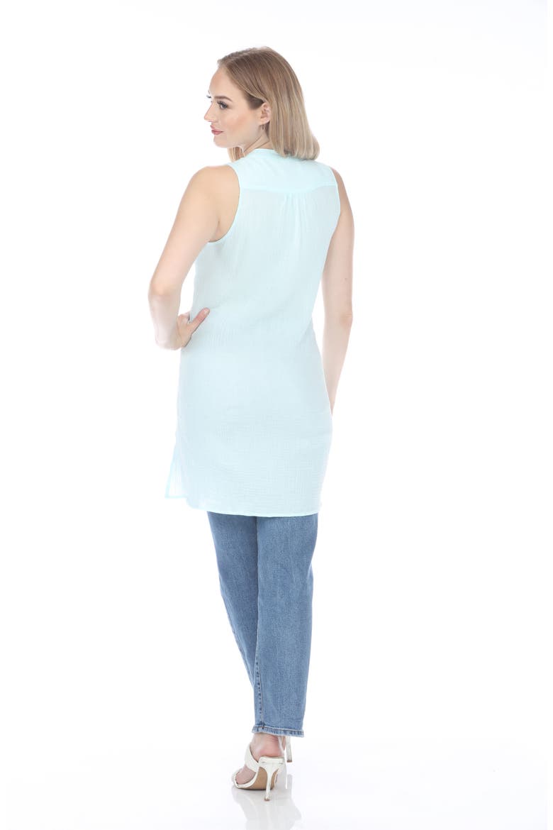 Sleeveless Tunic, Alternate, color, AQUA