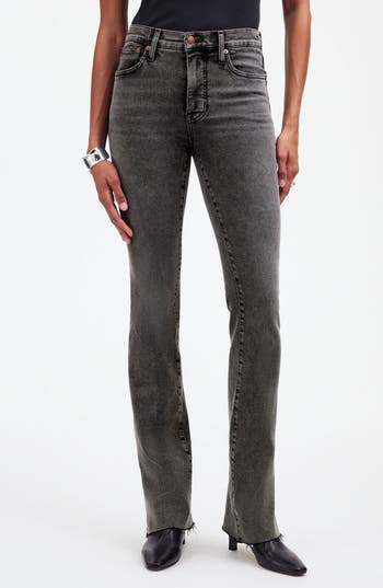 Madewell Kick Out Raw Hem Jeans In Paynes Wash