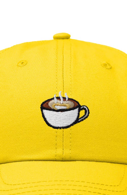 Dalix Cappuccino Embroidered Casual Cap In Gold