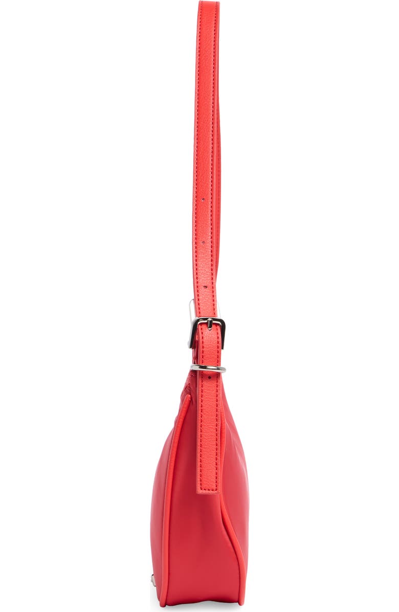 Madden Girl Crescent Shoulder Bag, Alternate, color, Cherry