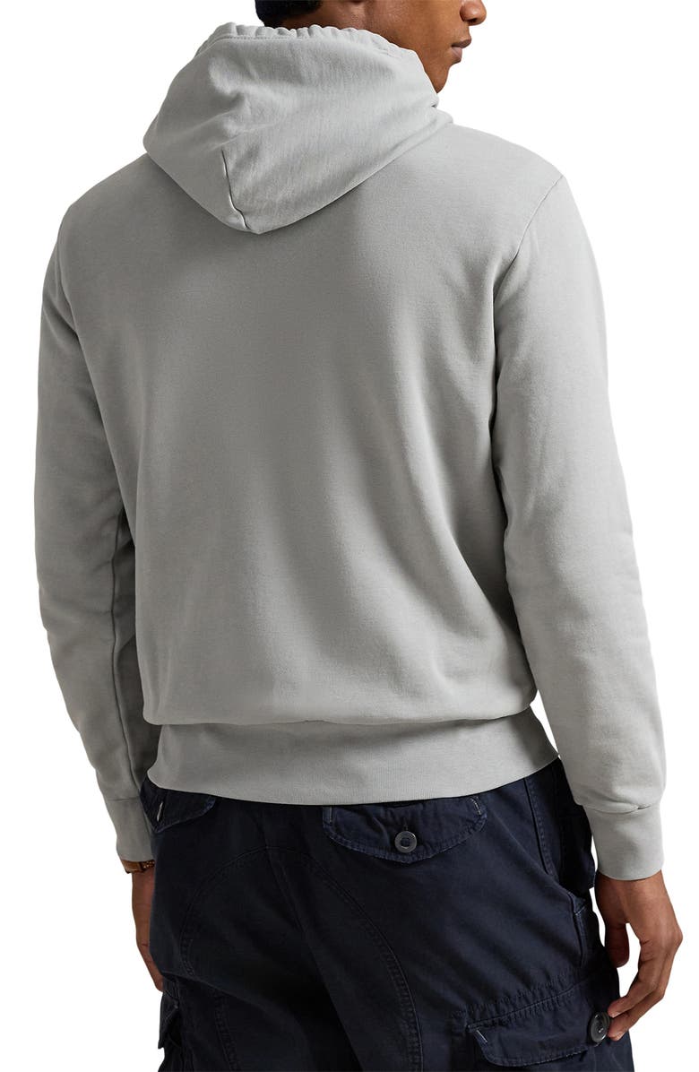Polo Ralph Lauren Loopback Cotton Fleece Hoodie, Alternate, color, Soft Grey
