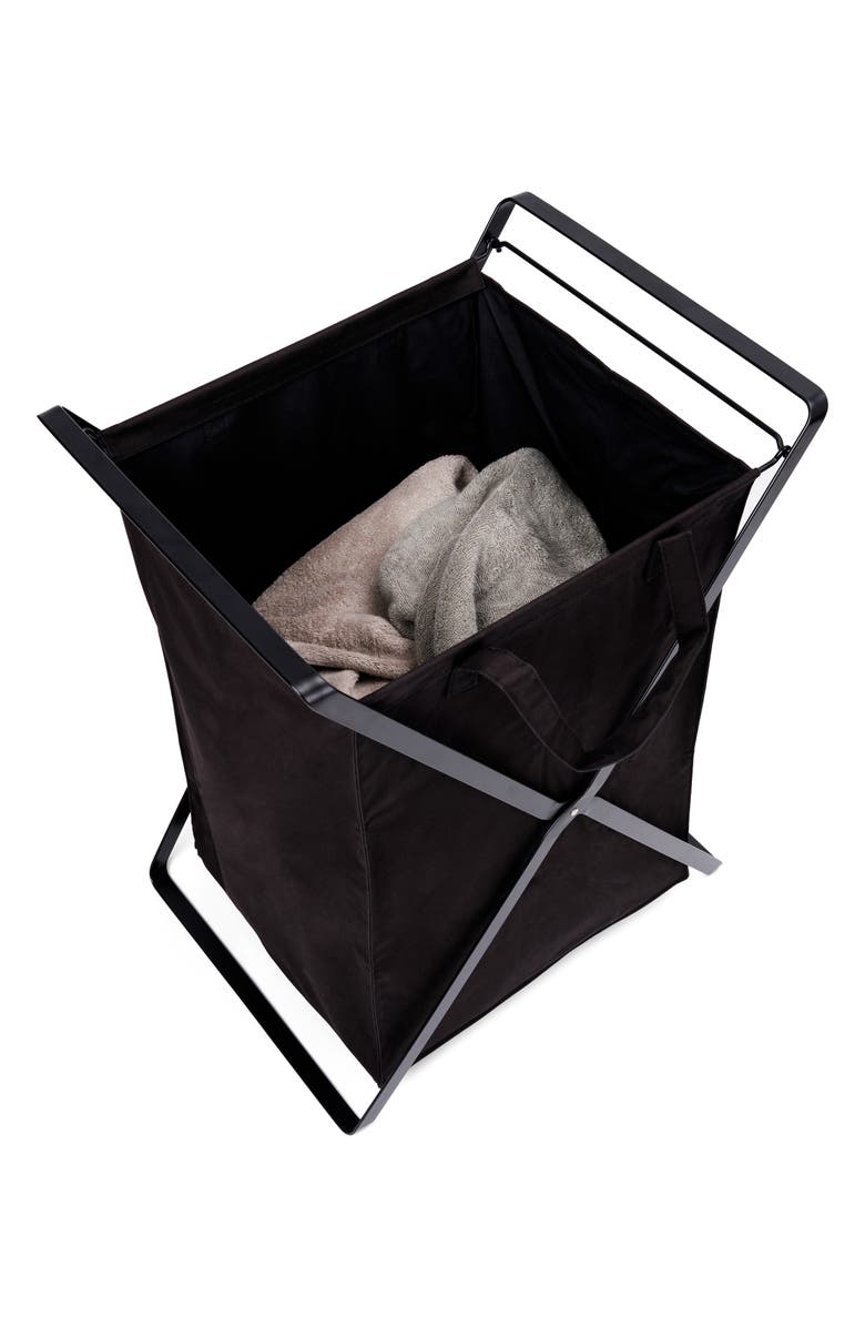 Yamazaki Laundry Hamper, Alternate, color, Black