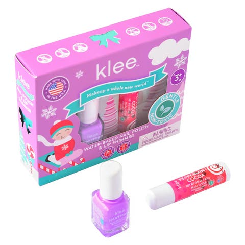 Elves' Sleds - Kids' Holiday Nail Polish and Lip Shimmer Set