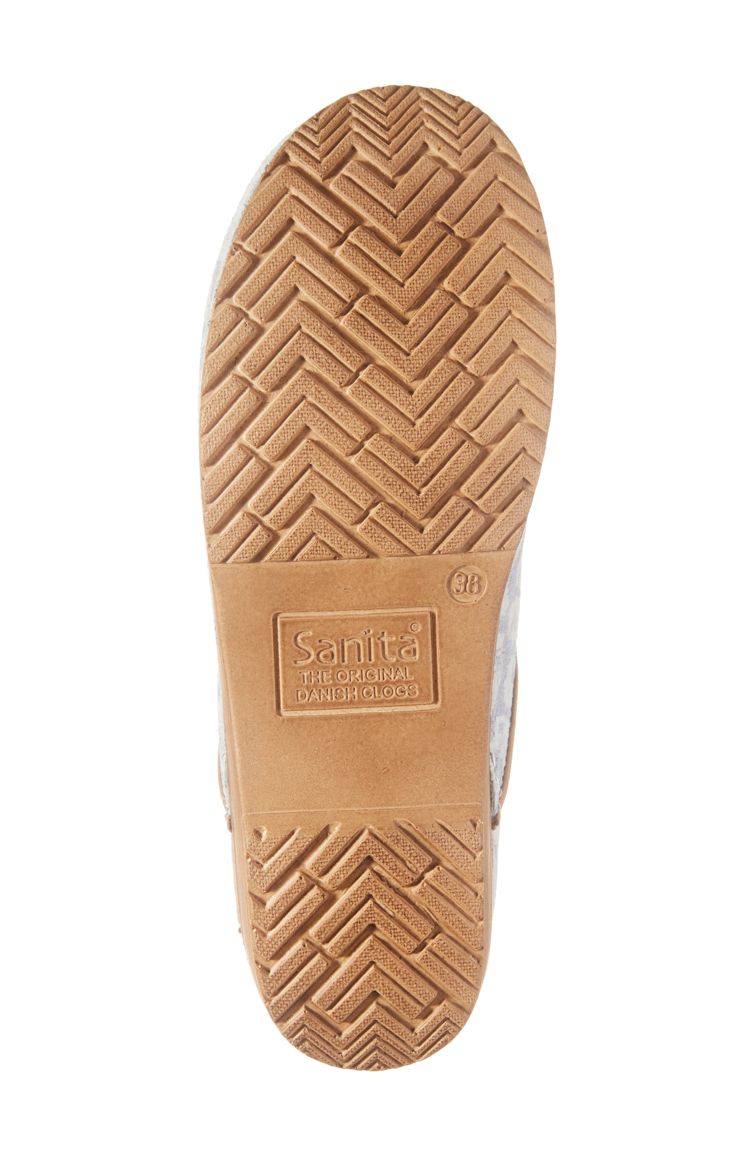 Sanita Viper Snake Embossed Clog, Alternate, color, Light Grey