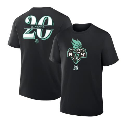 Men's Fanatics Sabrina Ionescu Black New York Liberty In The Paint Name & Number T-Shirt