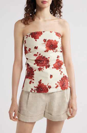 Faithfull the Brand Alexa Strapless Linen Top