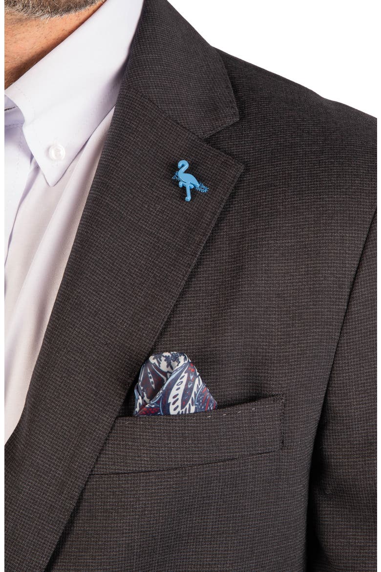 Textured Grid Sport Coat, Alternate, color, CHARCOAL