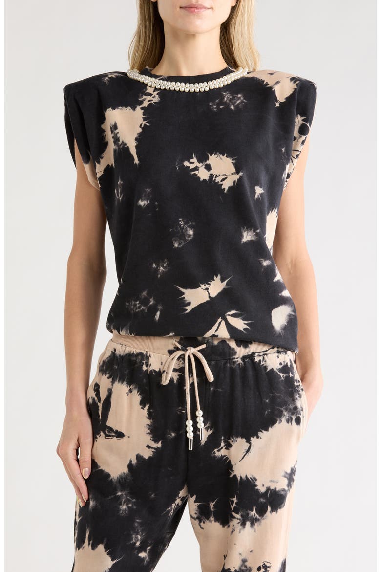 Perla Cotton & Modal Top, Main, color, CHAMPAGNE UNIVERSE WASH