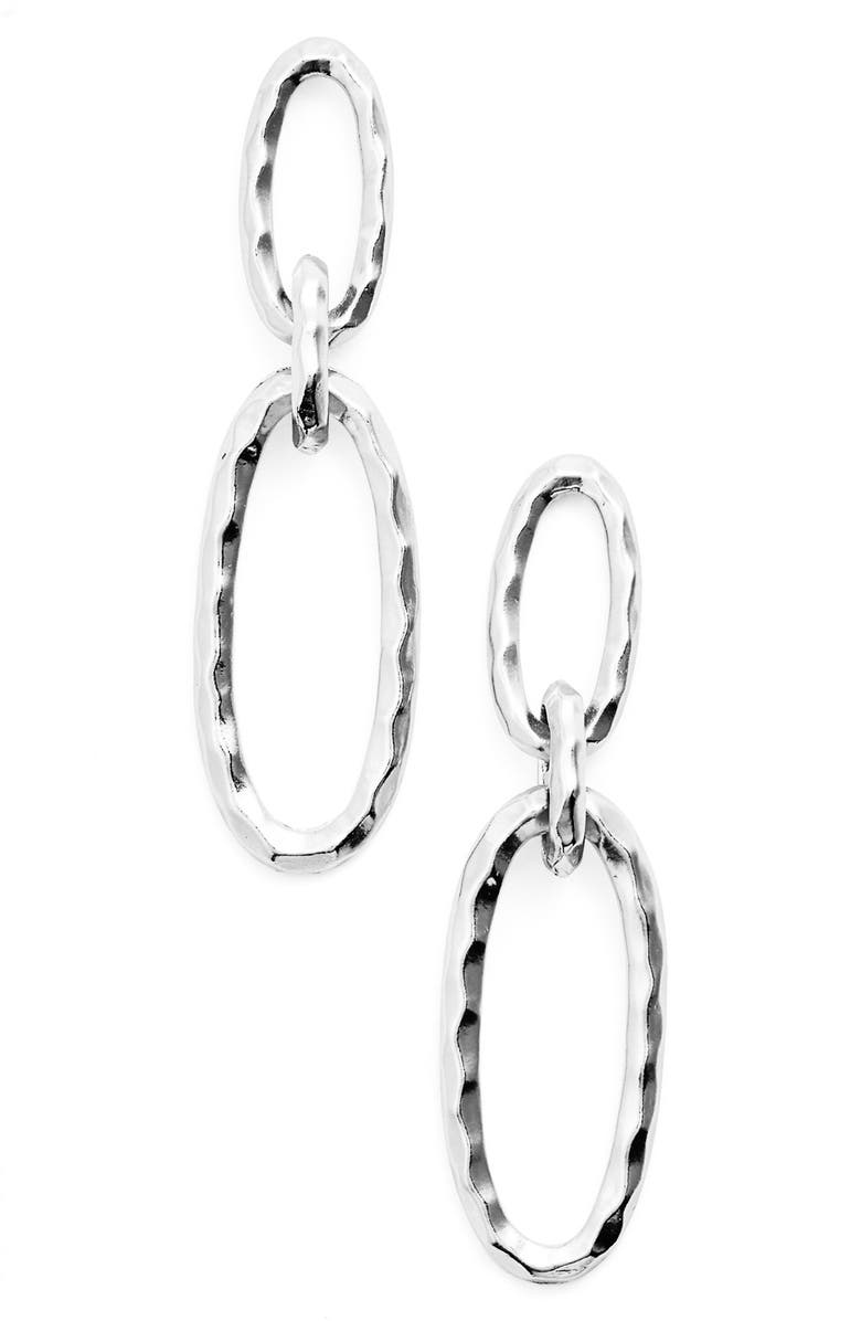 Karine Sultan Double Oval Link Earrings, Main, color,