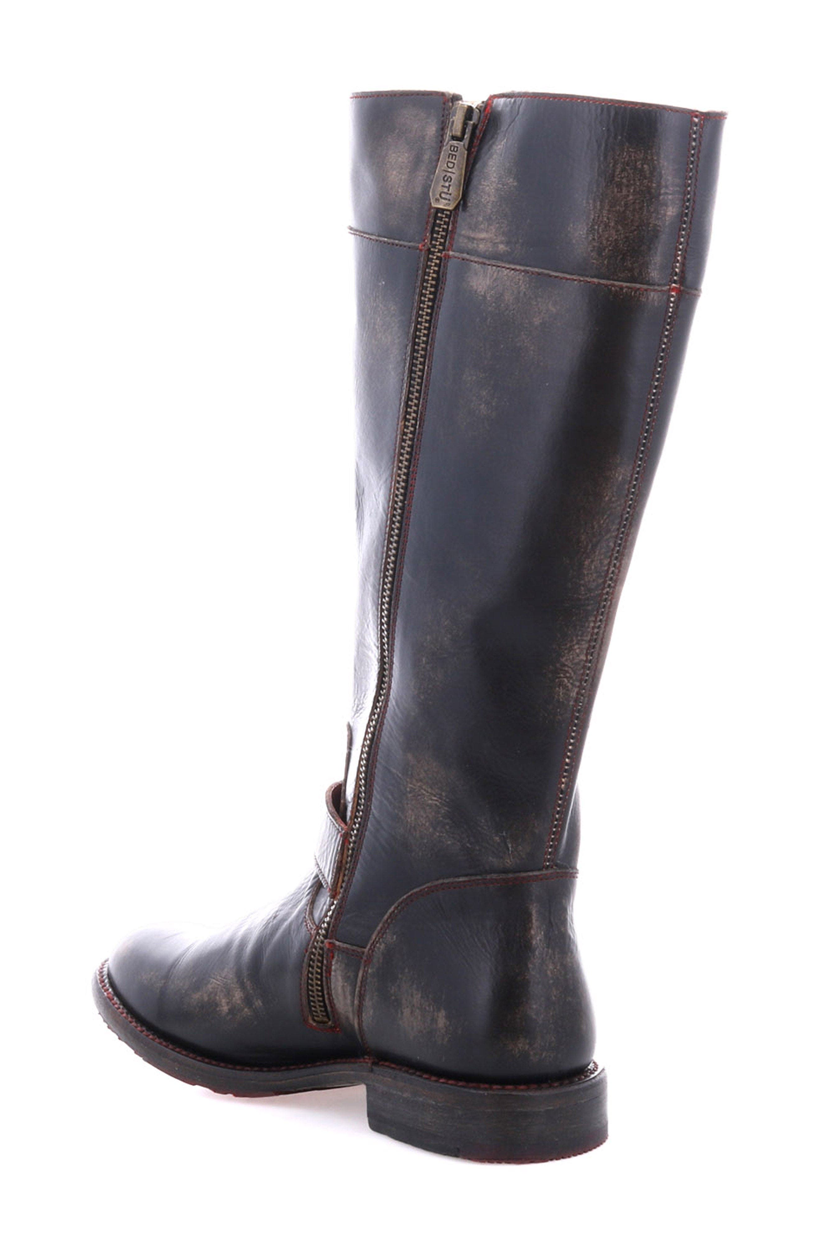 Bed Stu Gogo Lug Engineer Boot, Alternate, color, Black Hw