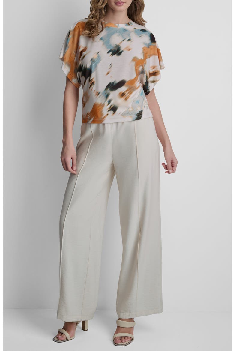 Dolman Sleeve Stretch Cotton Top, Alternate, color, SUNBURST FLORAL