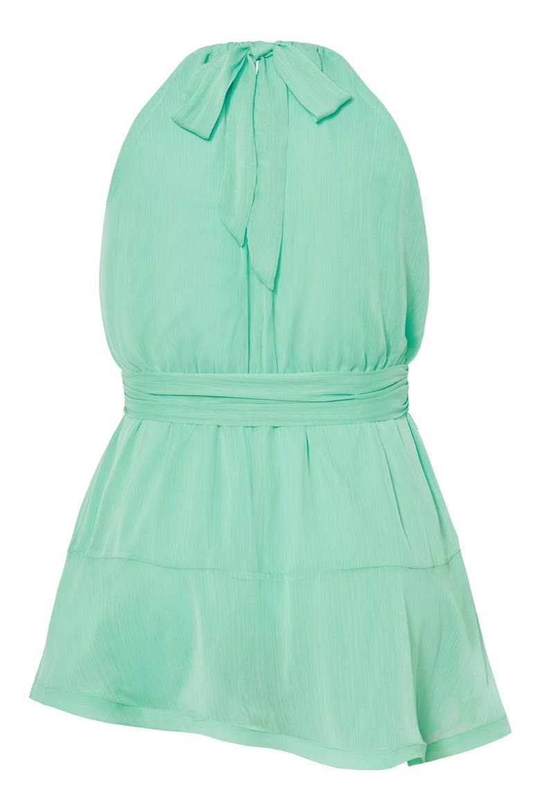 Belinda Tie Belt Romper, Alternate, color, MINT