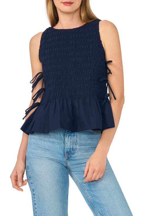 Woven Puckered Tank