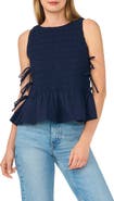 CeCe Woven Puckered Tank