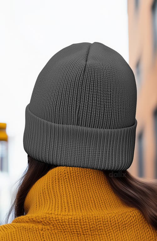 Dalix Lil Heart Beanie Cap In Gray