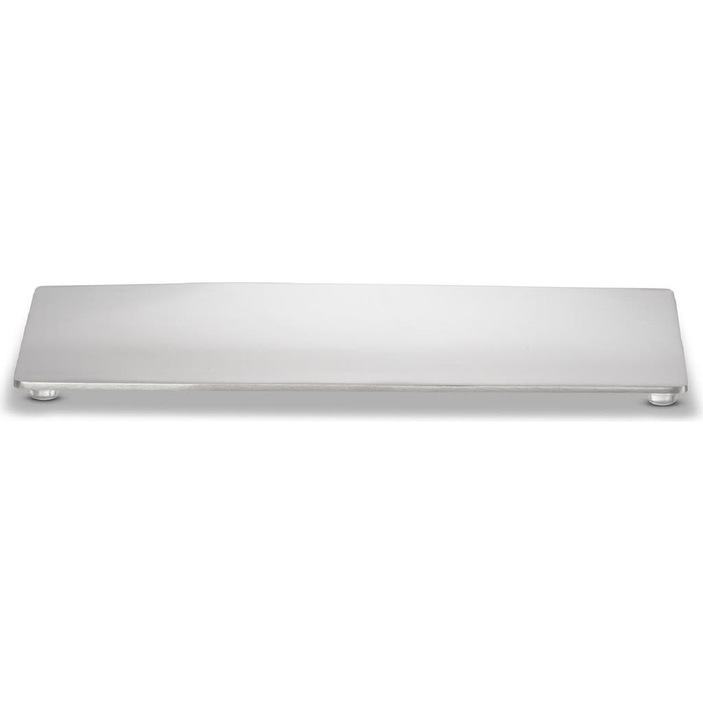 Roselli Trading Company Modern Round Amenity Tray In Silver