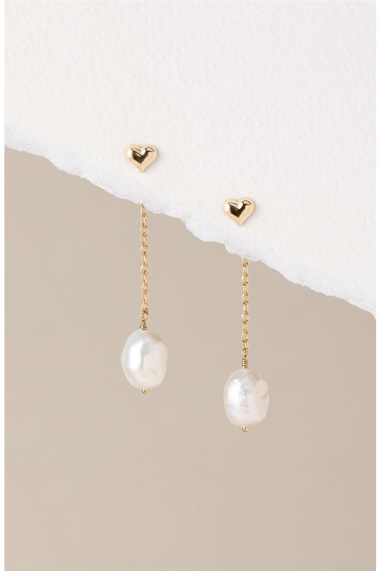 Eloise Freshwater Pearl Drop Earrings, Alternate, color, GOLD