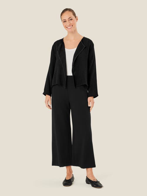 Masai Copenhagen Majulitta Open Front Long Sleeve Jacket In Black