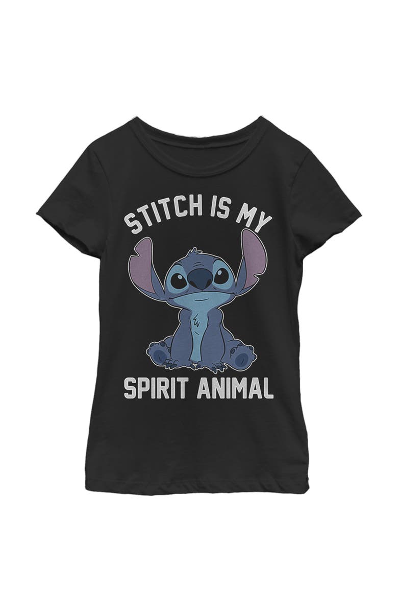 Lilo & Stitch Girl's Lilo & Stitch Experiment 626 Spirit Animal Graphic T-Shirt, Main, color, Black