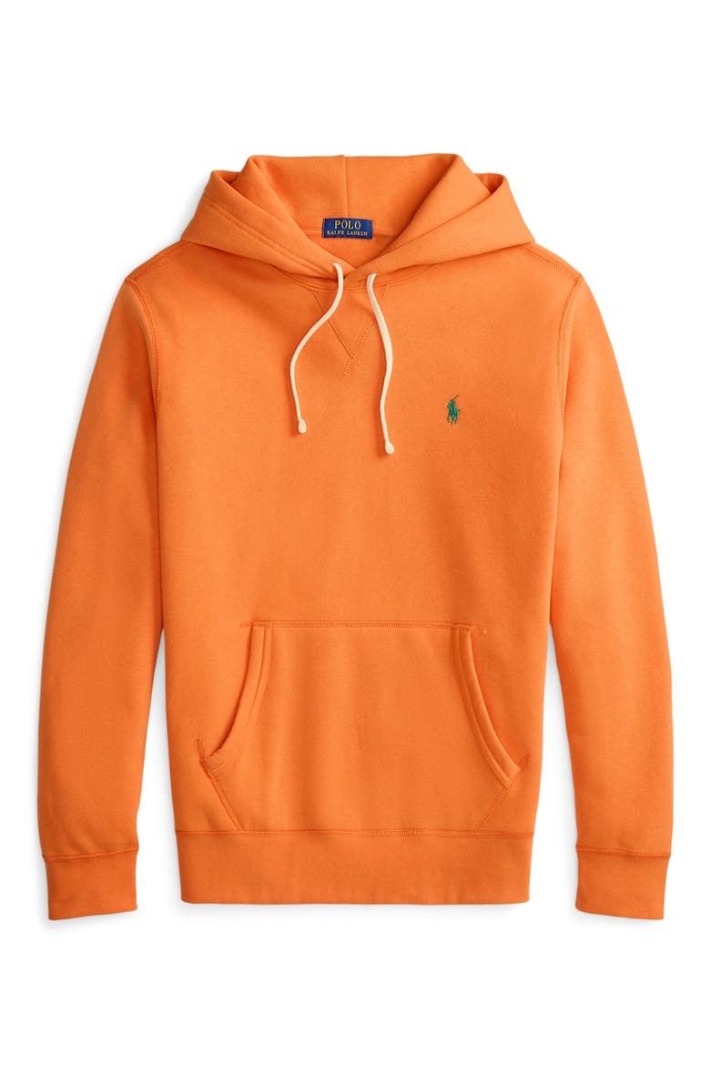 Cotton Blend Fleece Hoodie, Alternate, color, ORANGE