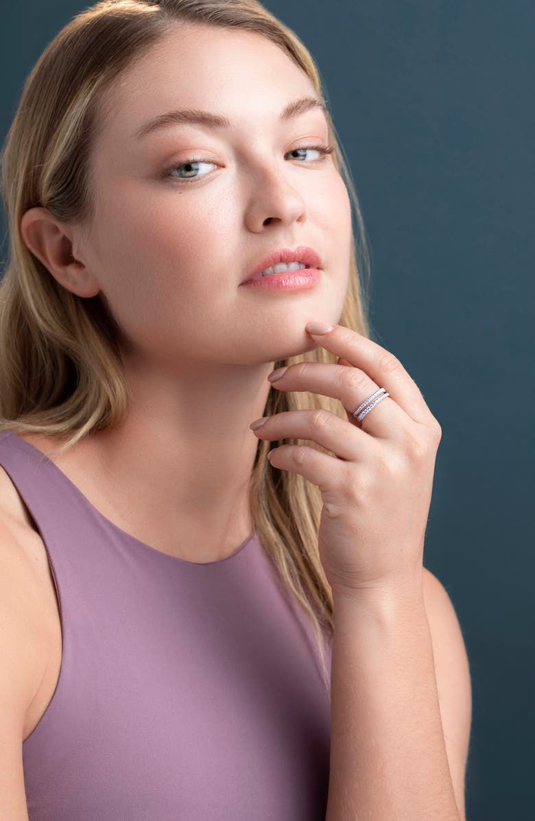 Bony Levy Graduated Diamond Stack Ring, Alternate, color, 18K White Gold