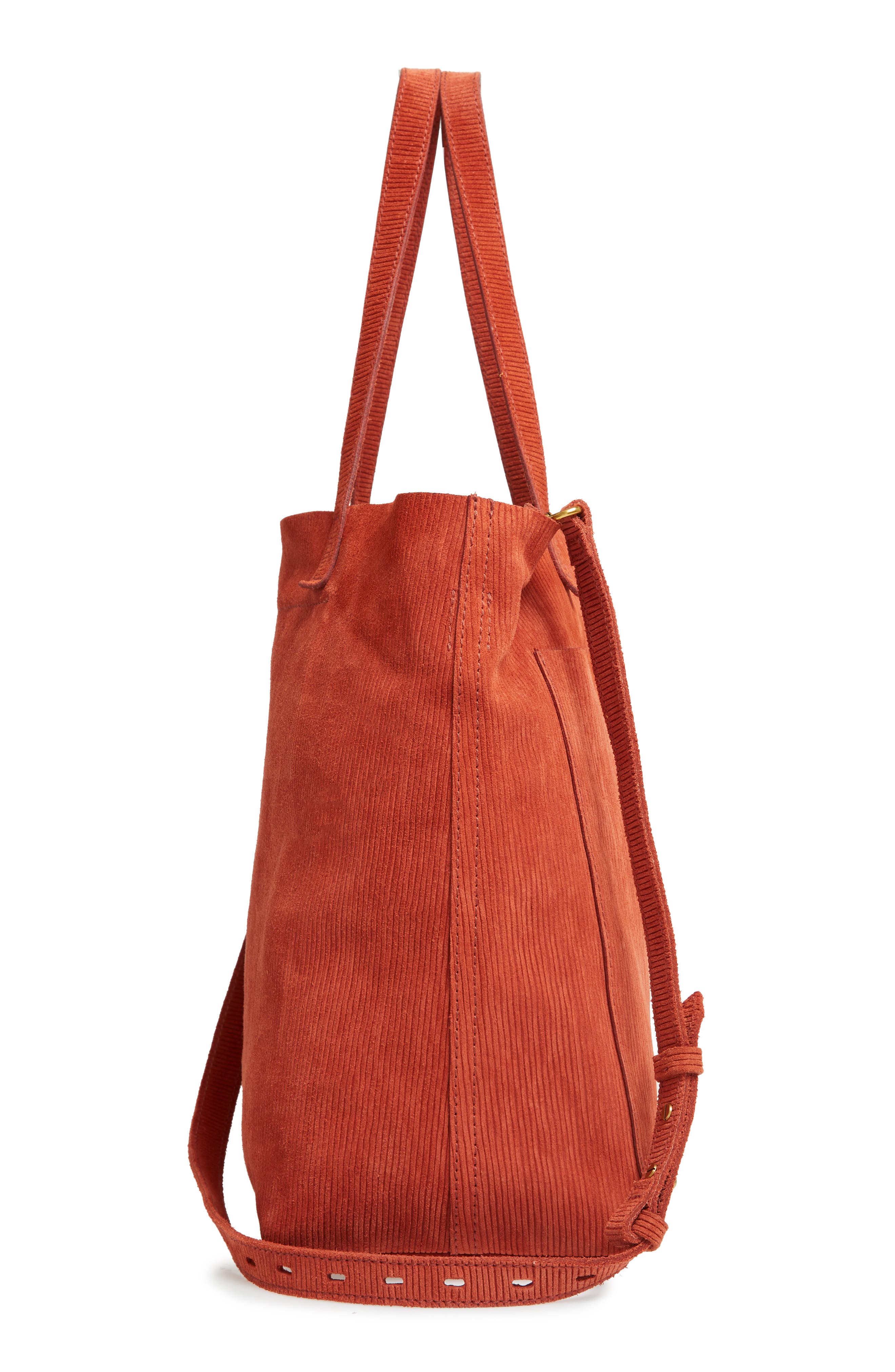 Madewell The Medium Transport Tote Corduroy Suede Edition, Alternate, color, 