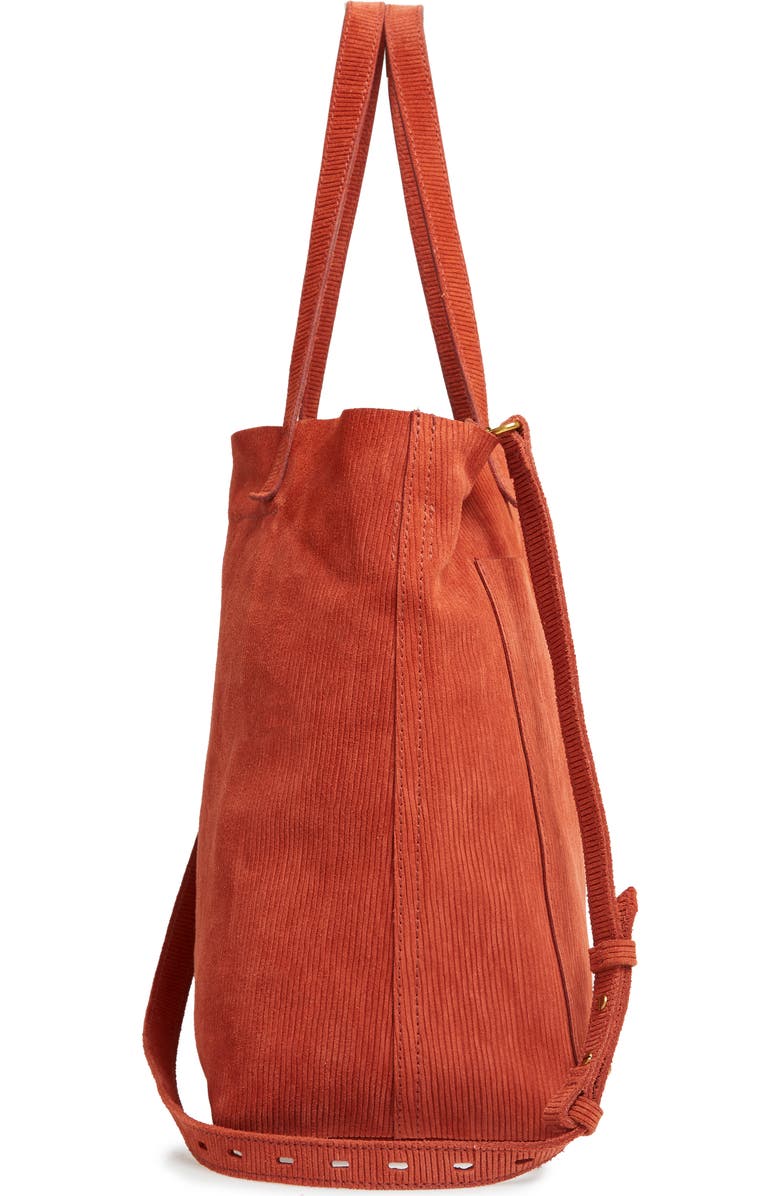 Madewell The Medium Transport Tote Corduroy Suede Edition, Alternate, color,