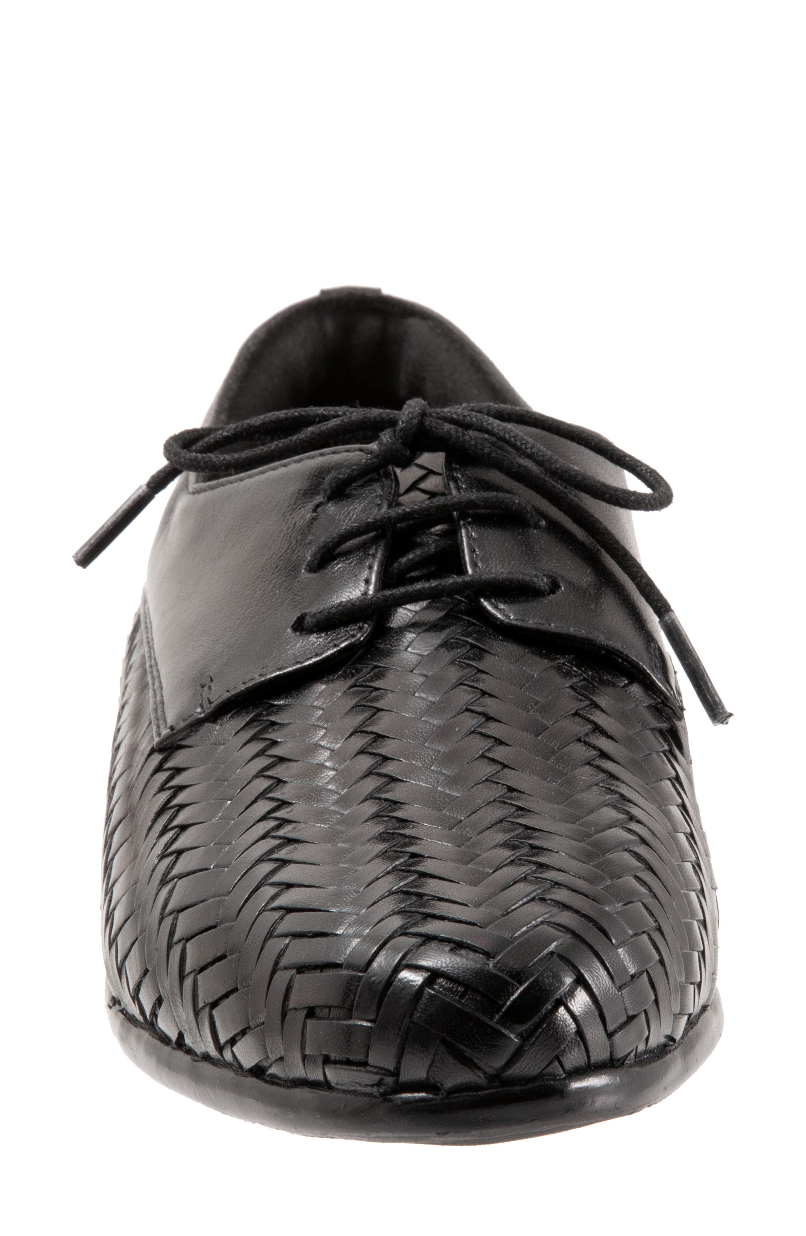 Trotters Lizzie Derby Flat, Alternate, color, Black