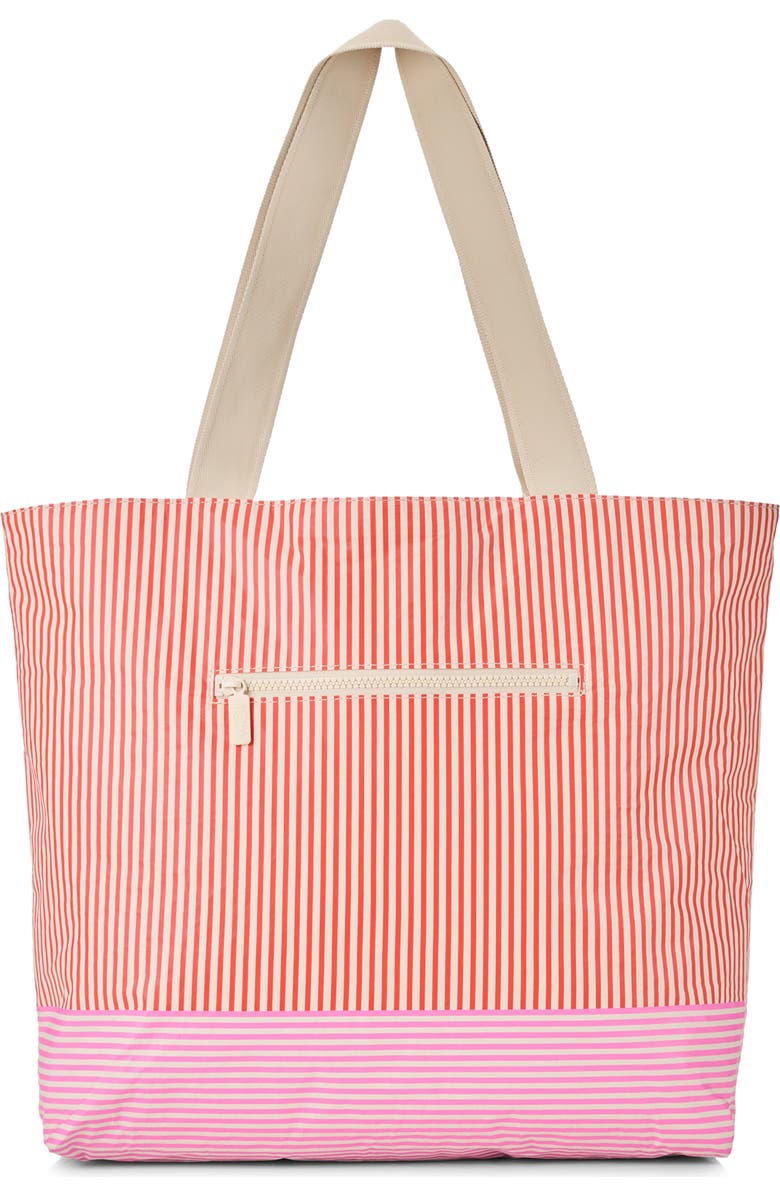 Aloha Collection Day Tripper Cabana Day Water Resistant Tote, Alternate, color, Red Haute/ Sandstone