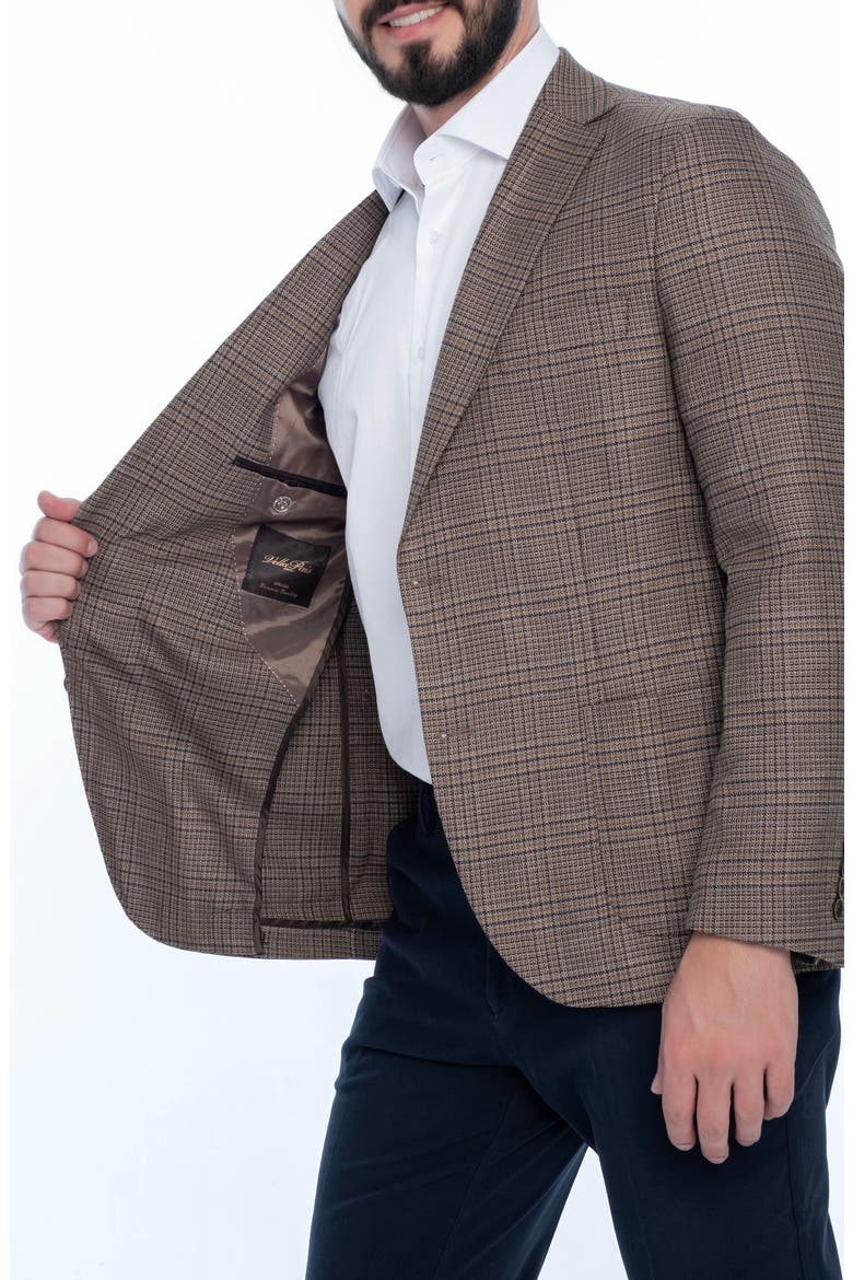Plaid Sport Coat, Alternate, color, DARK BEIGE