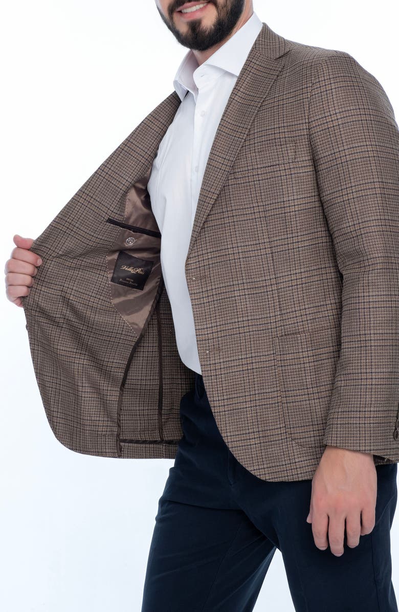 VELLAPAIS Plaid Sport Coat, Alternate, color, Dark Beige