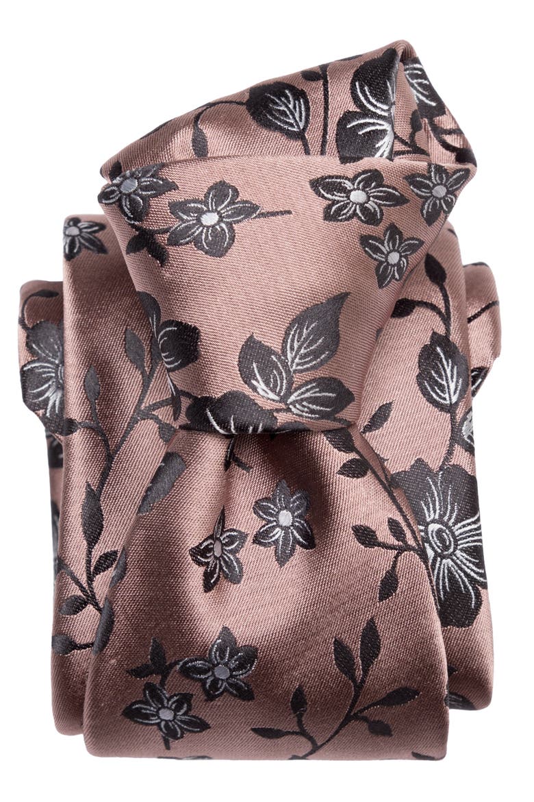 Silvio - Silk Jacquard Tie for Men, Alternate, color, Dusty Rose