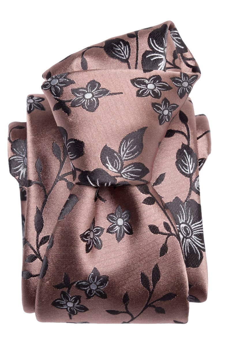 Elizabetta Silvio - Silk Jacquard Tie for Men, Alternate, color, Dusty Rose