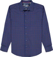 Robert Graham Talbot Geometric Print Stretch Cotton Button-Up Shirt