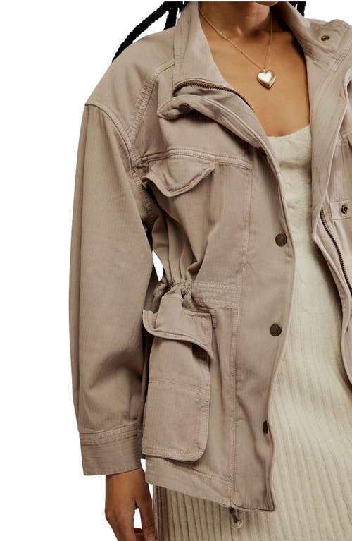 FREE PEOPLE FREE PEOPLE ARYA COTTON TWILL UTILITY JACKET
