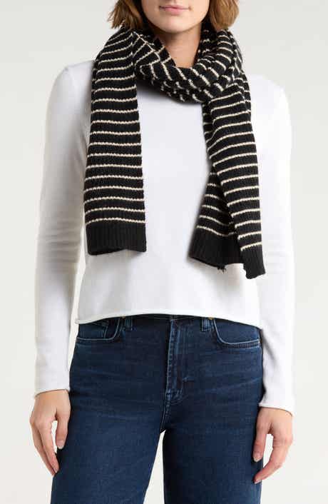 Tasha Ribbed Knit Stripe Scarf