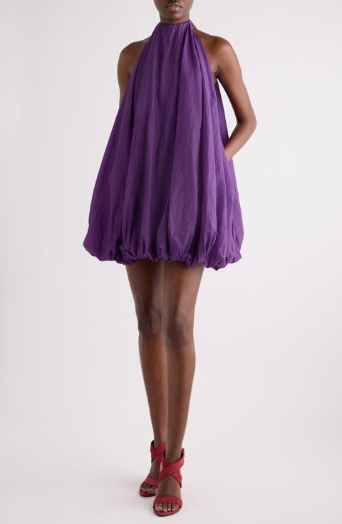 Soft Nylon Balloon Minidress