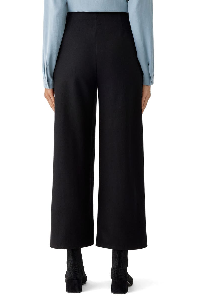 Eileen Fisher High Waist Wool Wide Leg Pants, Alternate, color,