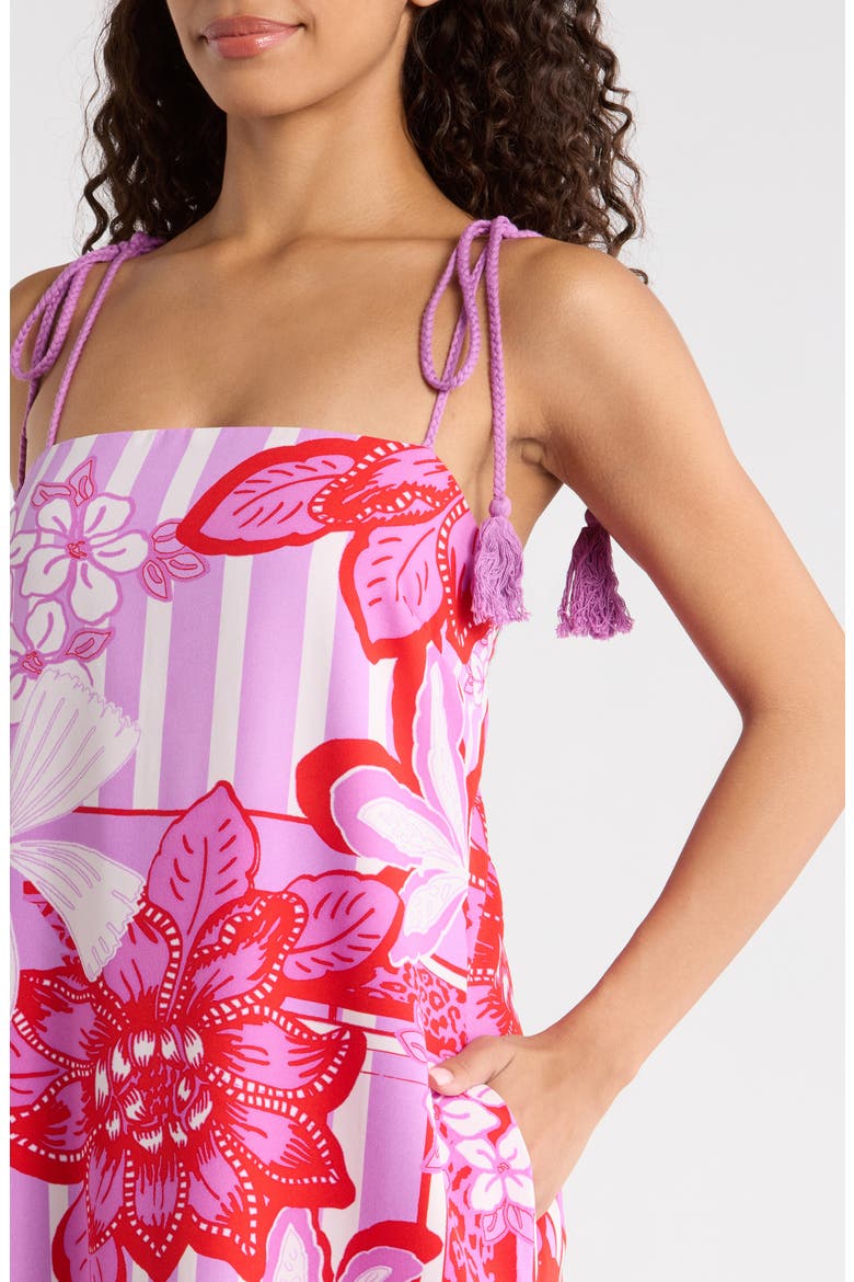 Barba Tropical Veth Shift Maxi Dress, Alternate, color, RED-WHITE