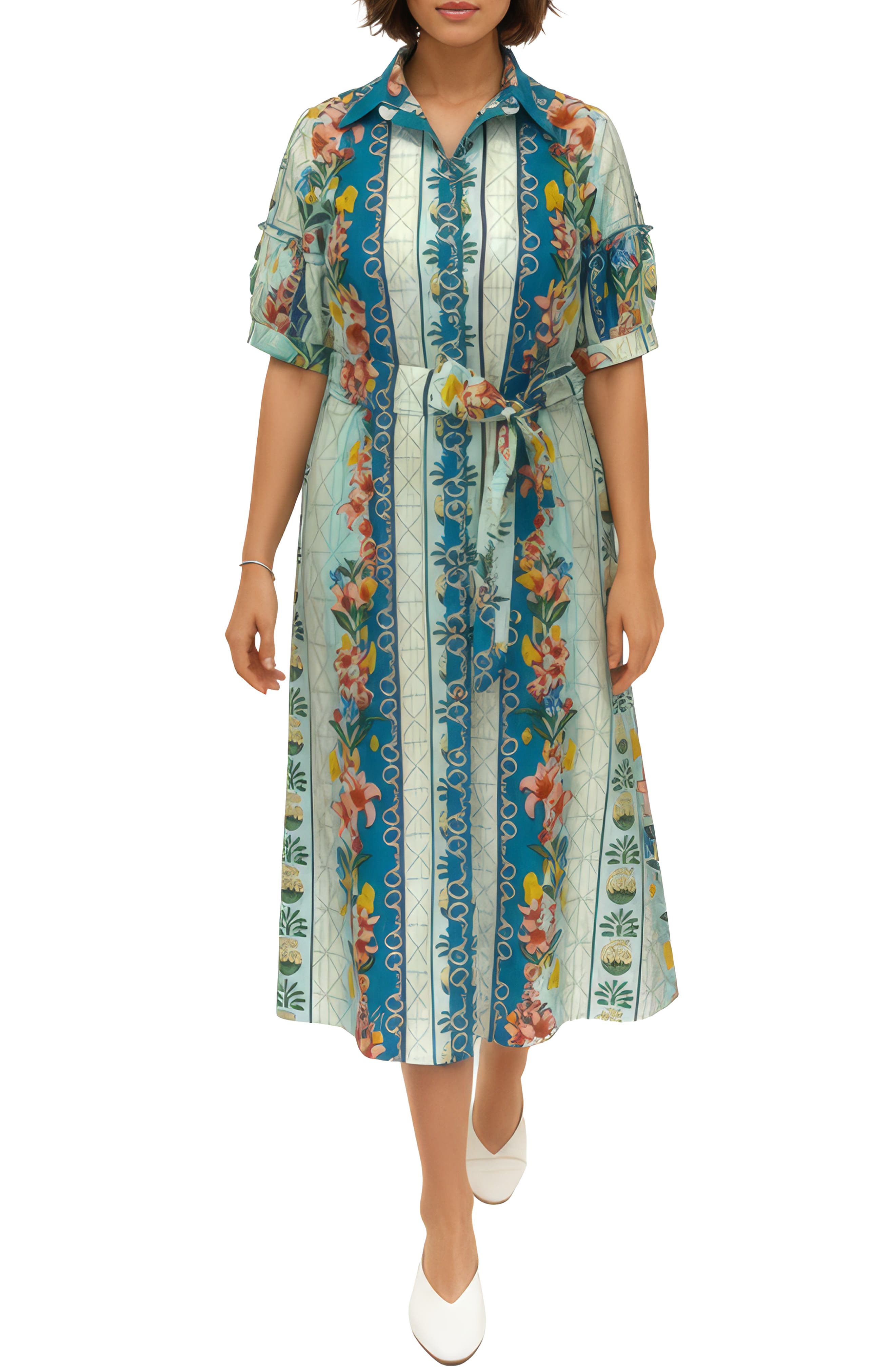 Sabine Short Sleeve Shirtdress