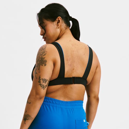 Tomboyx Reversible Swim Plunge Bikini Top In Blue