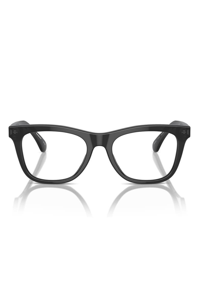 Burberry 47mm Square Optical Glasses, Main, color, Grey / Demo Lens