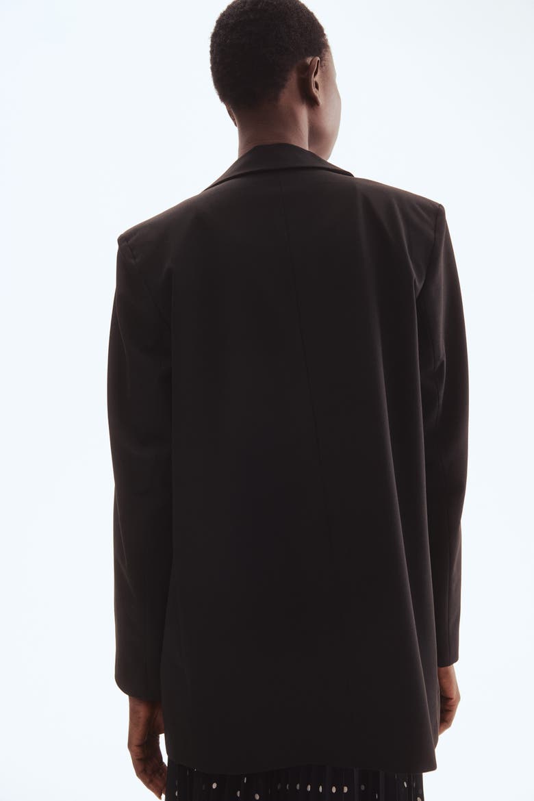 Long Blazer, Alternate, color, Black